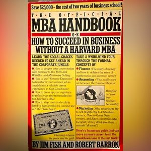 Vintage 1982 The Official MBA Handbook - Paperback By Jim Fisk & Robert Barron